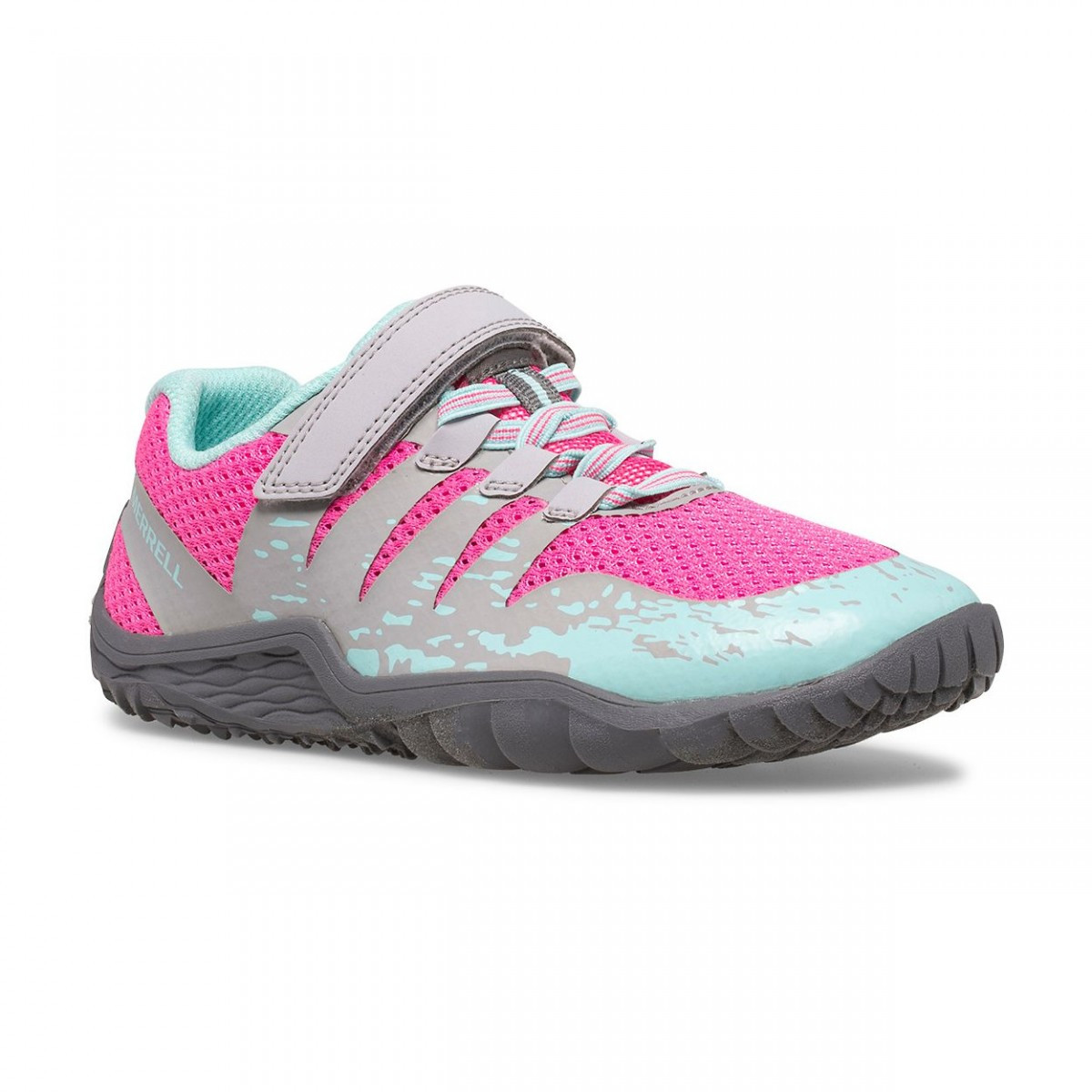 Pantofi Merrell Trail Glove 5 AC Gri - Grey/Pink/Turquoise - imagine 6